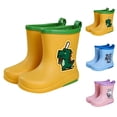 thumbnail image 4 of XIMIN Kids Rainboots Girls' Cute Cartoon Bunny Rain Boots Boys Rainboots Kids Soft Bottom Fashion Rain Boots Toddler Rain Shoes Easy-on Boots, 4 of 8