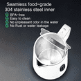 thumbnail image 6 of 1.5L Electric Tea Kettle, Temp Control Display, Keep Warm, Auto Shut-Off, White, 6 of 8
