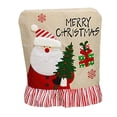 thumbnail image 1 of Bordado Navideño Funda Para Silla De Muñeco De Nieve Resistente Al Desgaste Funda Para Taburete De Lino Fino Cómoda Decoración De Cojín Trasero De Navidad Con Hermoso Patrón Para Dormitorio Kearding HA026792-02, 1 of 7
