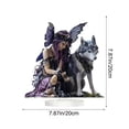 thumbnail image 2 of EWASWON Acrylic Standing Ornament 3D Illusion Home Accents 7.9" Tabletop Decor for Living Room, Versatile Gift, 2 of 5