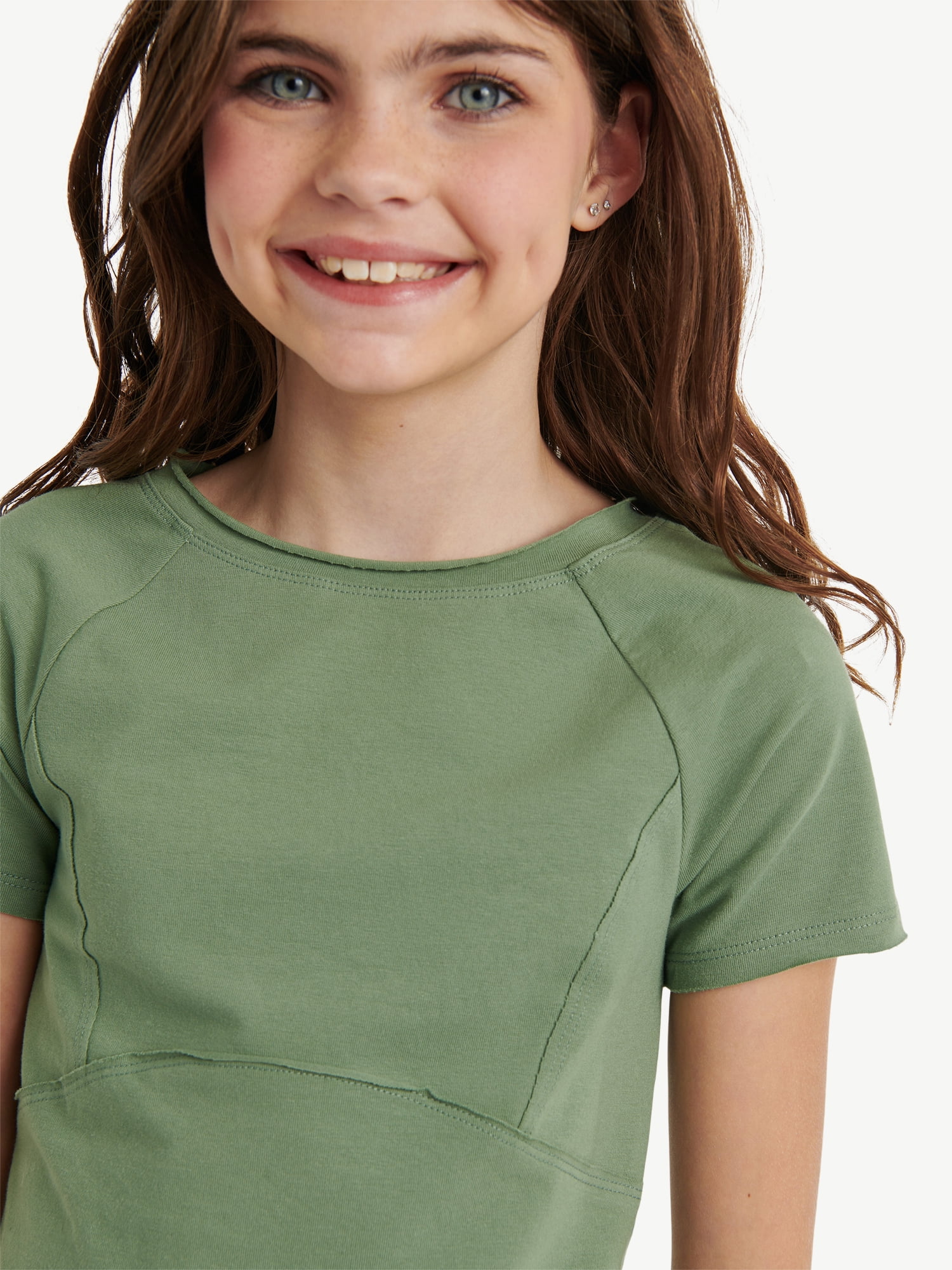 Justice Girls Seamed Tee, Sizes XS - XLP
