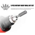 thumbnail image 2 of shiyou-Woodworking Rasp 5 PCS Rotary Drill Bit Set Wood Carving Bits 1/4” Shank Power Carving Bits Rotary Burr Set, 2 of 4