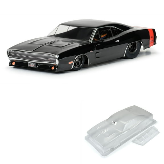 Pro-Line 359900 1/10 1970 D0DGE Charger Clear Body: Drag Car