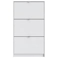 thumbnail image 2 of Pemberly Row 3 Drawer Engineered Wood Shoe Cabinet in White, 2 of 9