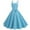 Sky Blue, variant on 1950s Dresses for Women Sleeveless Spaghetti Strap V Neck Bow Tie Waist A Line Flowy Midi Dress Cocktail Dresses