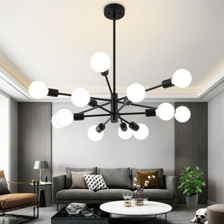 Gold Modern Chandelier 12 light E26