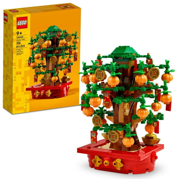 LEGO Money Tree - Lunar New Year Building Toy - Kids Chinese Culture Learning and Educational Toy for Boys and Girls, Ages 9  - Holiday Decorations for Table - 40648