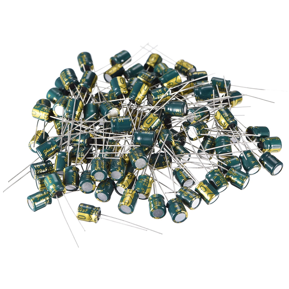 Uxcell 6x8mm 2uf 10v Low Esr Aluminum Radial Electrolytic Capacitors 100 Pack Walmart Com Walmart Com