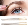 thumbnail image 3 of Pinzas Cosméticas, Pinzas De Precisión Pinzas Para Depilación De Cejas 2 Piezas Seguras Para Cejas Vello Facial Para Cabello Encarnado, 3 of 7