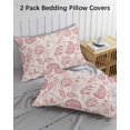 thumbnail image 3 of Abstract Spring Floral Pillow Covers King Size 2 Pack, Farmhouse Summer Botanical Soft Bed Throw Pillowcases Breathable Cooling Long Lumbar Body Pillow Sham Cover for Bed Sofa 20''x36'', 3 of 7