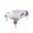 MediumPurple White, variant on Happy Birthday Table Cloth, Waterproof Tablecloth for Square Tables, Purple Dress Crown Carriage Flowers Butterfly Reusable Washable Fabric Table Cover for Restaurant Kitchen Dining Tables 54"x54"