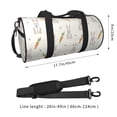 thumbnail image 2 of Balery Retro Rabbit Bolsa de Gimnasio para Mujeres y Hombres, Bolsa de Viaje Impermeable, Bolsa de Fin de Semana con Compartimento para Zapatos y Bolsillo Húmedo, 2 of 5