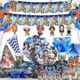 thumbnail image 3 of Decoración de fiesta de cumpleaños de una pieza, Luffy, Chopper Zoro, figura de Anime, vajilla de dibujos animados, platos de globos, tazas, juguetes para niños, 3 of 4
