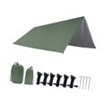 thumbnail image 2 of SunniMix Camping Tarp Lightweight Awning Canopy Shelter for Backpacking Traveling BBQ Green, 2 of 8