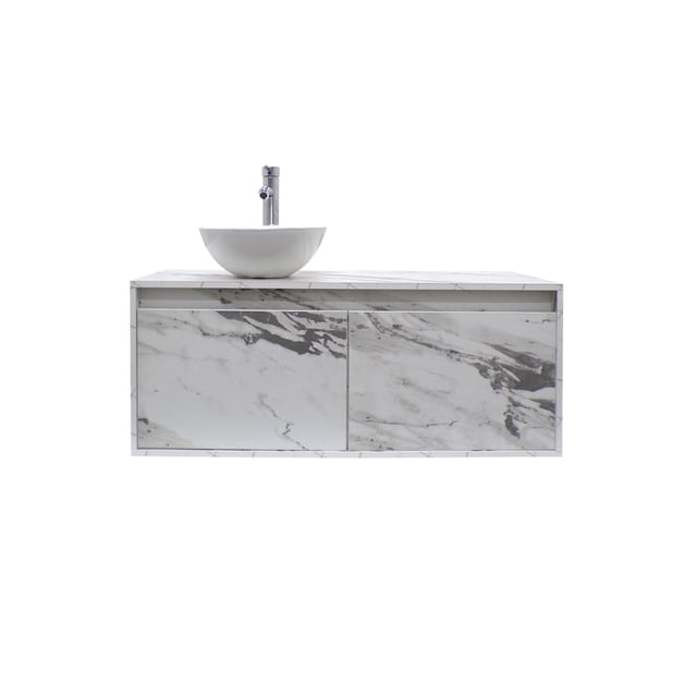 Gabinete Para Baño Luxury Smooth Con Ovalin Y Monomando