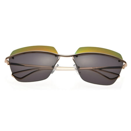 Kroo Metal - KroO Mens / Womens / Unisex - Two Tone Frameless Sunglasses