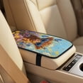 thumbnail image 4 of Xixirimido Car Seat Covers for Front Seats 5Pcs Car Accessories with Seat Belt Covers & Center Console Cover Universal Fit for SUVs,Vans,Trucks,Sedans, Butterfly Highland Cattle Vibrant Daisy, 4 of 8