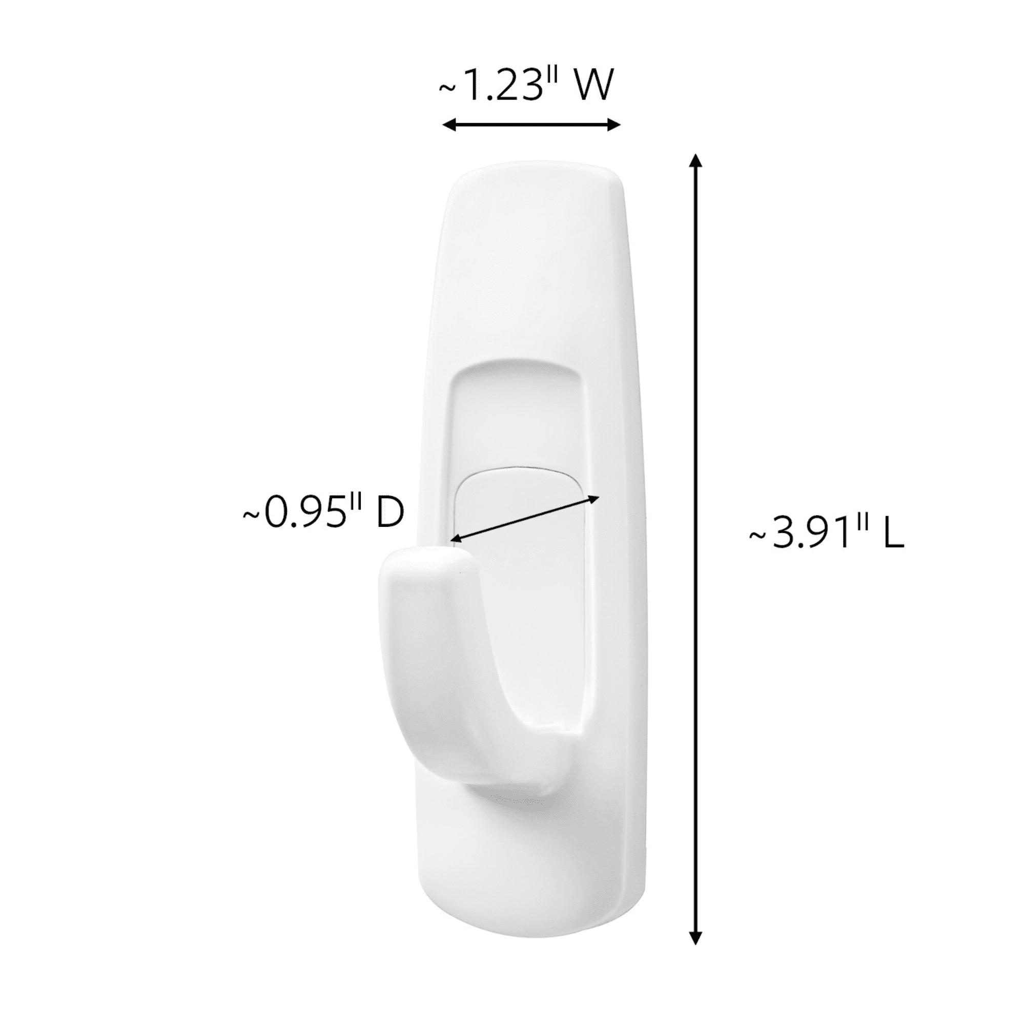 Command Large Utility Hooks [Removable]: (White) [6-pack]