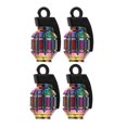thumbnail image 2 of 4 Pcs Tire Stem Valves Caps Wheel Valves Covers Car Dustproof Leak-Proof Tires Caps, 2 of 8