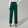 thumbnail image 7 of Summer Savings Clearance! RQYYD Women's Wide Leg Pants High Waisted Work Dress Pants Loose Fit Back Elastic Waist Business Casual Trousers Office Clearance under $10, 7 of 7