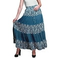 thumbnail image 1 of Bimba Jupes Maxi Imprimées pour Femmes Style Bohème Gypsy Longue Jupe en Coton, 1 of 5