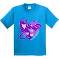 thumbnail image 3 of Inktastic Epilepsy Awareness Purple Ribbon Around Heart Youth T-Shirt, 3 of 5
