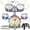 Blue, variant on LINXUXIE Upgrade Big Size Kid Drum Set for Toddlers with 5 Jazz Drum Kit & Star Light Musical Instrument Toys,Boys Gils Gifts for Aged 1-3 3-5