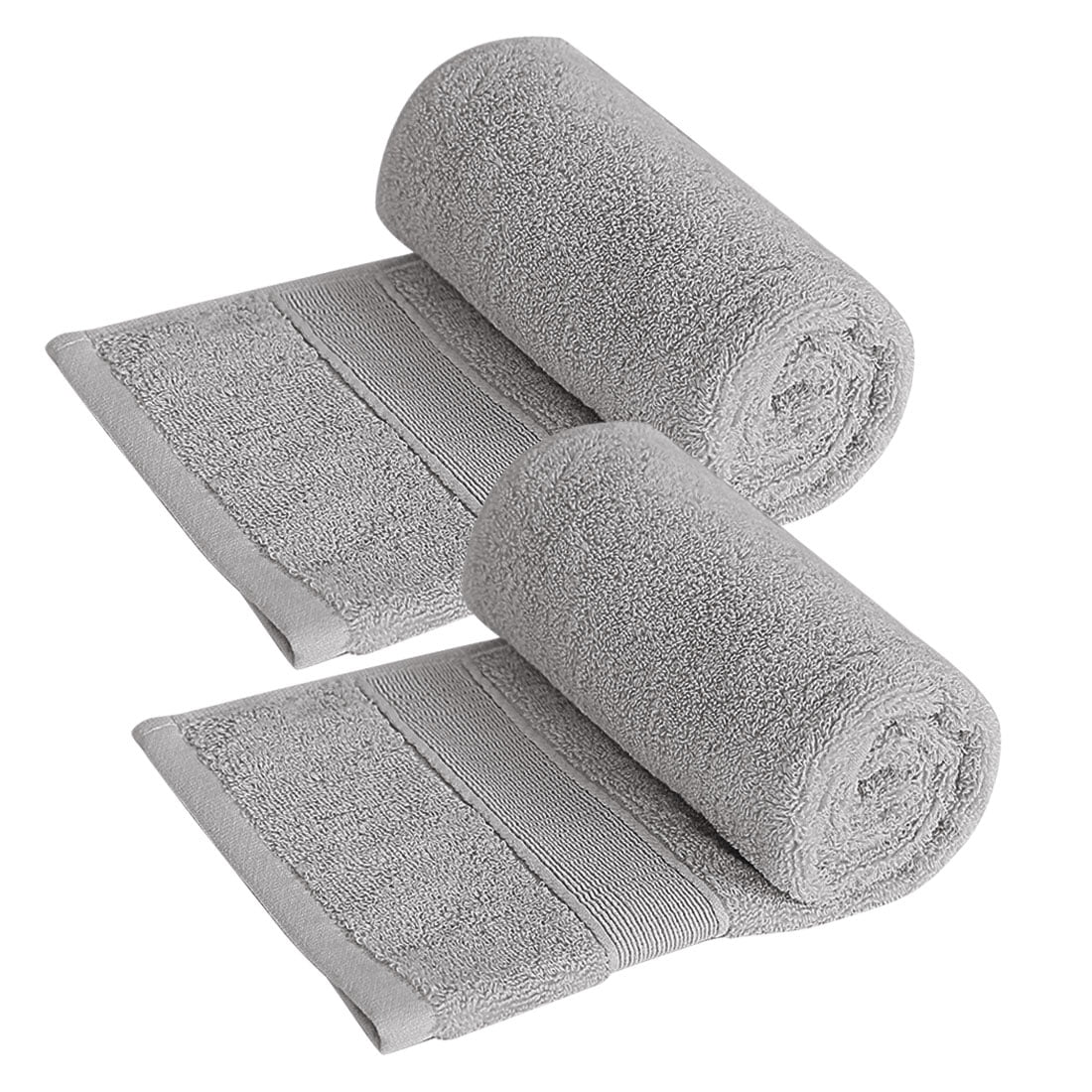 2 Pack Luxury & Soft Hand Towels 13" x 29", 100 Cotton Quick Dry