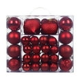 thumbnail image 3 of 48 bolas navideñas colgantes de 4 cm, 8 cm y 6 cm para fiestas, con forma de lágrima. rojo, 3 of 9