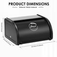 thumbnail image 2 of Design Rustic Bread Box Farmhouse Vintage Enamelware Countertop Bread Bin Modern Metal Bread Box for Kitchen Countertop, 2 of 10