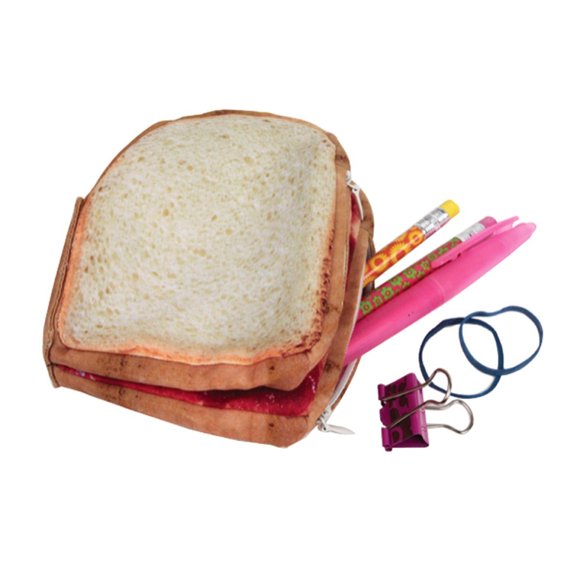 Monedero DCI Yummy Pocket con cremallera, mantequilla de cacahuete y mermelada
