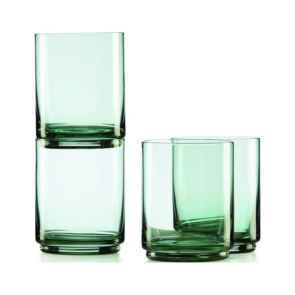 Lenox Tuscany Classics Stackable 14 oz Green Tall Glasses (Set of 4)