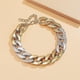 thumbnail image 2 of Punk Cuban Link Chain Choker Necklace Gold Lightweight Chunky Oval Chain Link Necklace Statement Hip Hop Jewelry, 2 of 5
