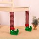 thumbnail image 3 of 4 piezas de fundas navideñas para patas de sillas y mesas, color verde, 3 of 4