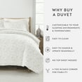 thumbnail image 6 of Noble Linens Light Gray Coarse Paisley Print Duvet Set 3-Piece Duvet Cover Set, Full/Queen, 6 of 10