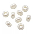 thumbnail image 3 of U8MO 50pcs White ABS Plastic Pearl Rondelle European Large Hole Beads Spacer 12x7mm, 3 of 9
