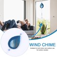 thumbnail image 3 of Decorativa Colgante colgante de cristal, rebanadas de ágata natural, campanillas de viento para el hogar (azul) Likrtyny Decoraciones, 3 of 9