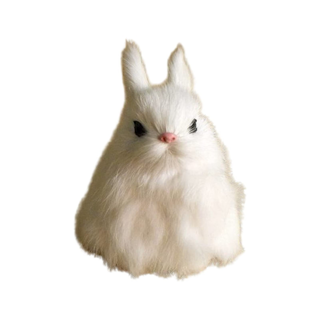 Cute Imitation Bunny Window Decoration Artificial Statue Dining Table Decoration in Easter Restaurant A