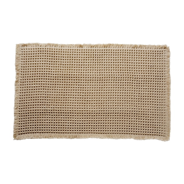 Monstrate Borla de goma antideslizante súper absorbente y duradera de la estera de baño de la galleta de la borla única de la fibra Juegos de accesorios de baño marrón 4 6*77cm