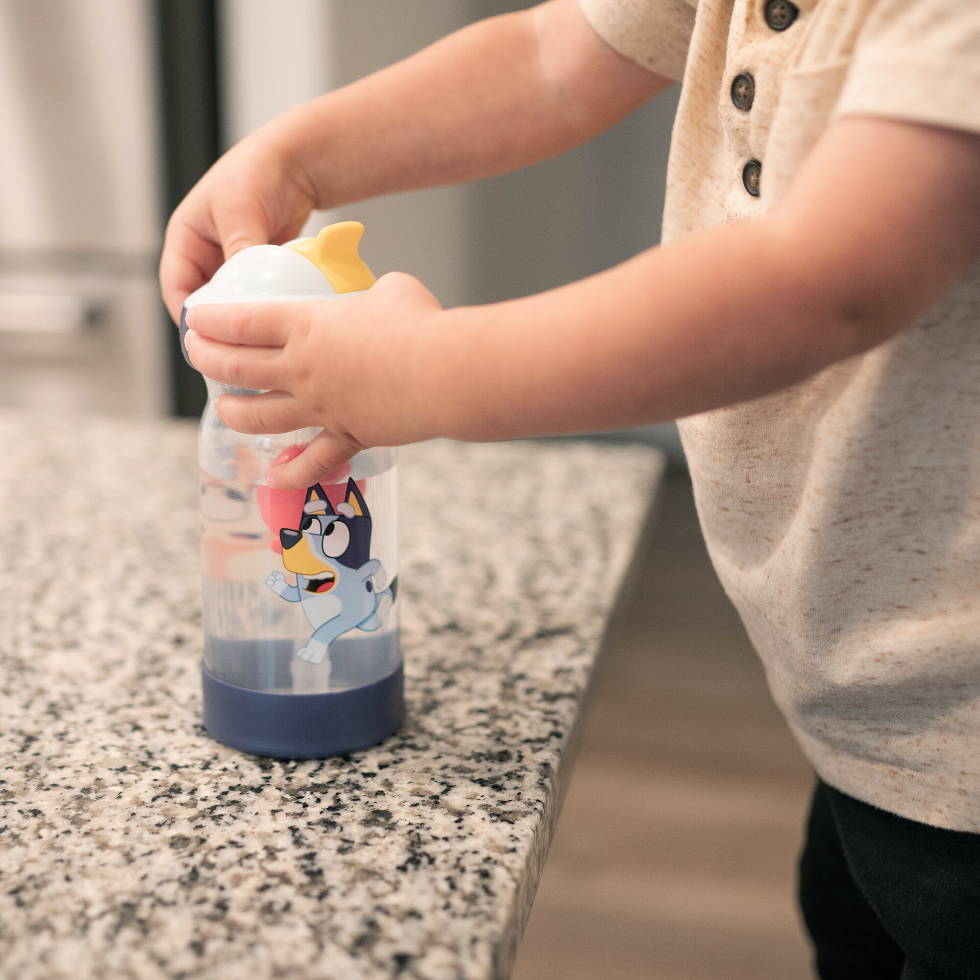 The First Years Bluey Sip & See™ Toddler Water Bottle with Floating Charm, 12 oz - image 5 of 6