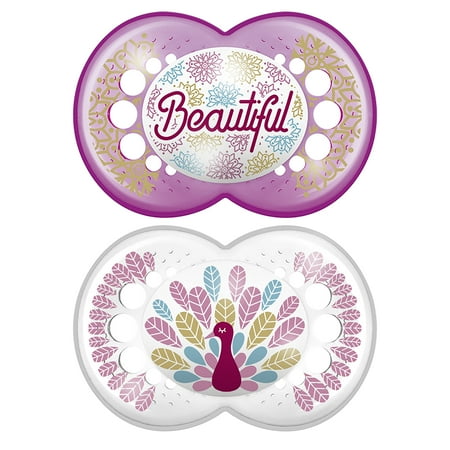 MAM Original Pacifier, 16+ Months, Girl, 2 pack