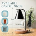 thumbnail image 5 of Aimoptg Home Decor Candle Warmer Lamp with 2 Bulbs, Black, 5 of 5