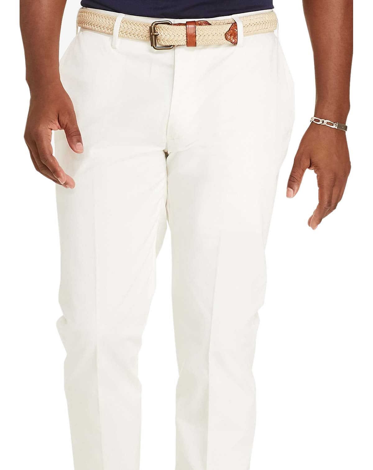 white stretch chinos