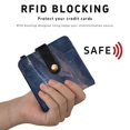 thumbnail image 4 of Small Wallet For Women Bifold Leather Pocket Coin Credit Card Holder With RFID Blocking Whales under The Starry Sky, 4 of 6