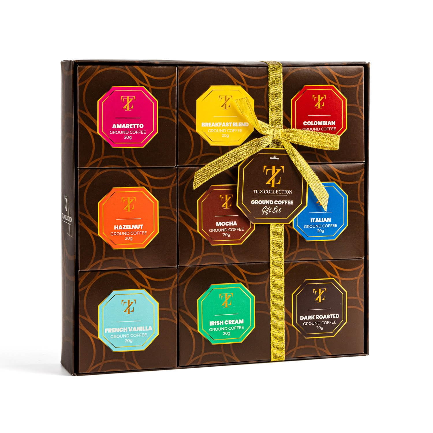 Coffee Gifts - Gourmet Coffee Gift Set, 9 Ground Coffee Assortment Gift Set, Coffee Sampler Gift Set, Tasting Kit, Gifts For Coffee Lovers, Ground Coffee Gift Basket, Gifts For Men And Women