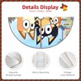 thumbnail image 3 of Defioc Bluey for Christmas Tree Skirt Snowman Xmas Tree Skirt Farmhouse Christmas Decorations Tree Mat for Holiday Party Decor-36", 3 of 6