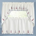 thumbnail image 3 of BELLE MAISON USA, LTD. LIGHTHOUSE EMBROIDERED SWAG PAIR 56â X 38â, 3 of 4