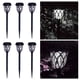 thumbnail image 5 of Paquete de 6 luces LED de energía Solar para jardín, exterior, acero inoxidable, paisaje, , , patio, iluminación de césped, lámpara dec Luz blanca, 5 of 8