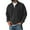 Black_006, variant on Domuza Men's Quarter Zip Pullover Distressed Acid Wash Long Sleeve Cotton Sweatshirt Fall Winter Collared Casual Loose Fit Solid Pullover Top Black_006 2XL