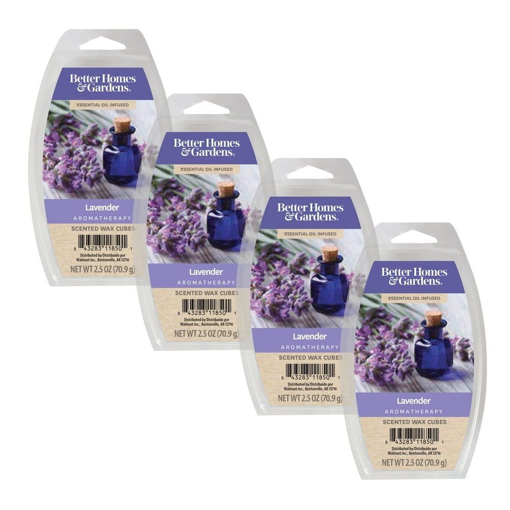 Better Homes & Gardens 2.5 oz Lavender Scented Wax Melts, 4Pack